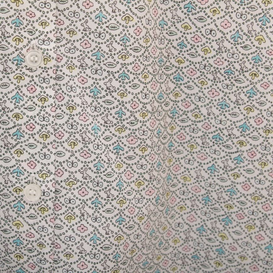 【WHITE残り僅か】LIBERTY 半袖スタンドボックスシャツ(2506)