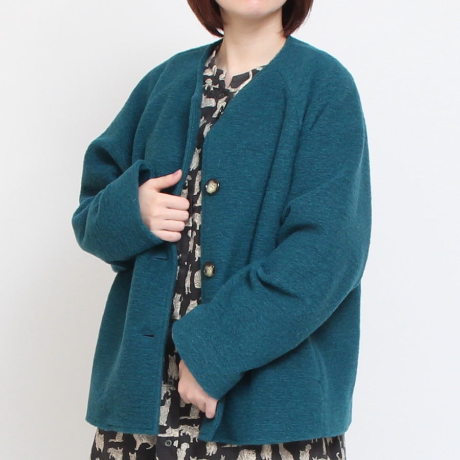 【再値下げ】【BLACKのみ 残り僅か】裏リバティVネックジャケット