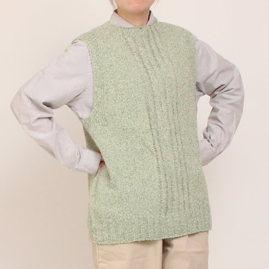 OTA KNITコットンリネンシルクネップベスト