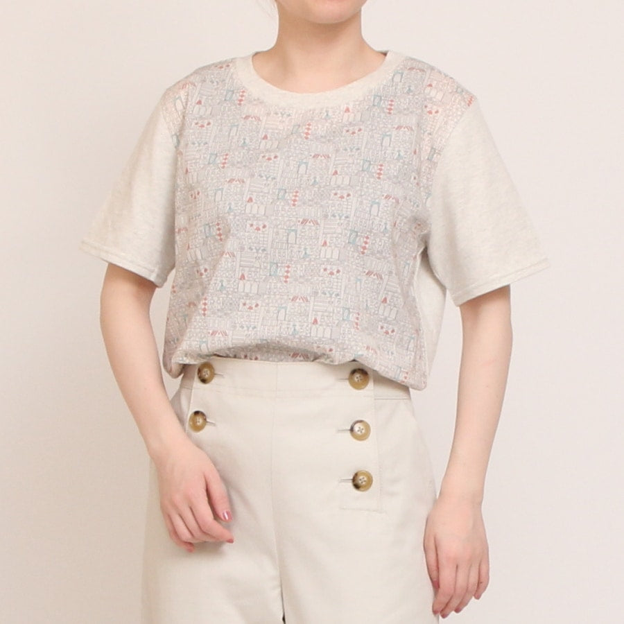 【WHITEラスト1点】LIBERTY MIX Tシャツ(2505)