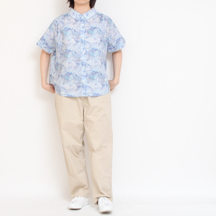 【30%OFF】【SAXのみ ラスト1点】LIBERTYロールアップ半袖シャツ(2506)