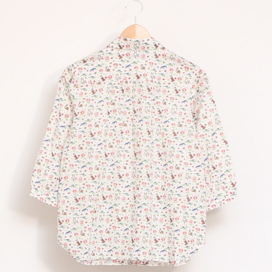 【20%OFF】【残り僅か】HOKKOH 7分袖レギュラーシャツ(2506)
