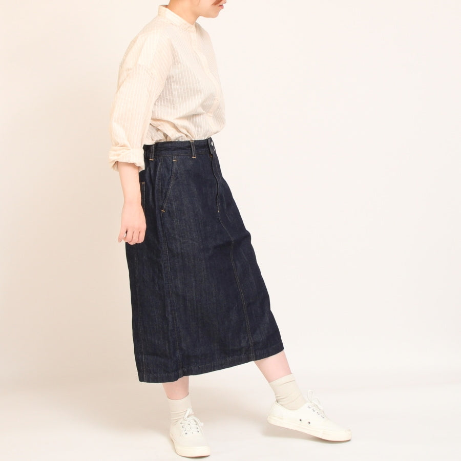 【20%OFF】【RED・BLACKラスト1点ずつ】Pont de Chalons バンドカラー刺繍釦シャツ