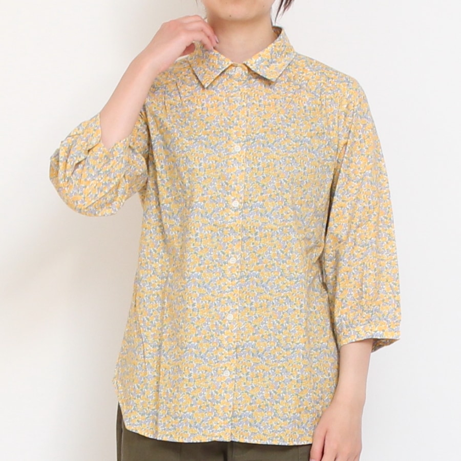 【20%OFF】【残り僅か】HOKKOH 7分袖レギュラーシャツ(2506)