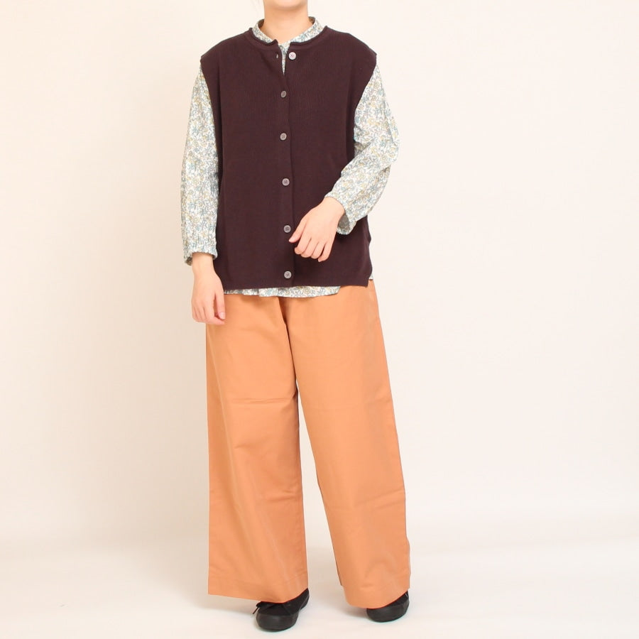 【30%OFF】【IVORYラスト1点】Mao medeソフトコットン2WAYベスト2508