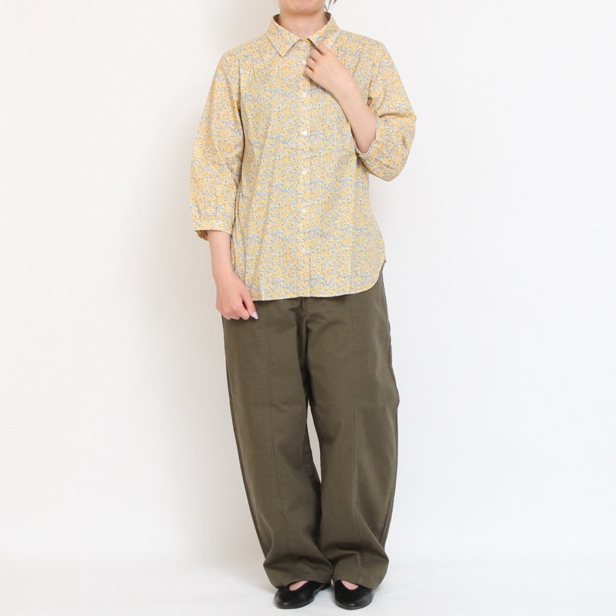 【20%OFF】【残り僅か】HOKKOH 7分袖レギュラーシャツ(2506)