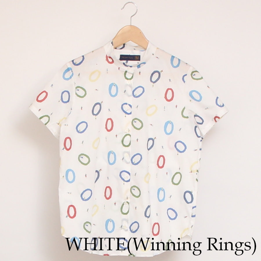 【WHITE残り僅か】LIBERTY 半袖スタンドボックスシャツ(2506)
