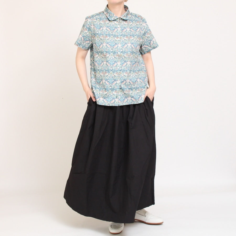 【20%OFF】【GREEN・NAVYラスト1点ずつ】リバティ半袖レギュラーシャツ(2507)
