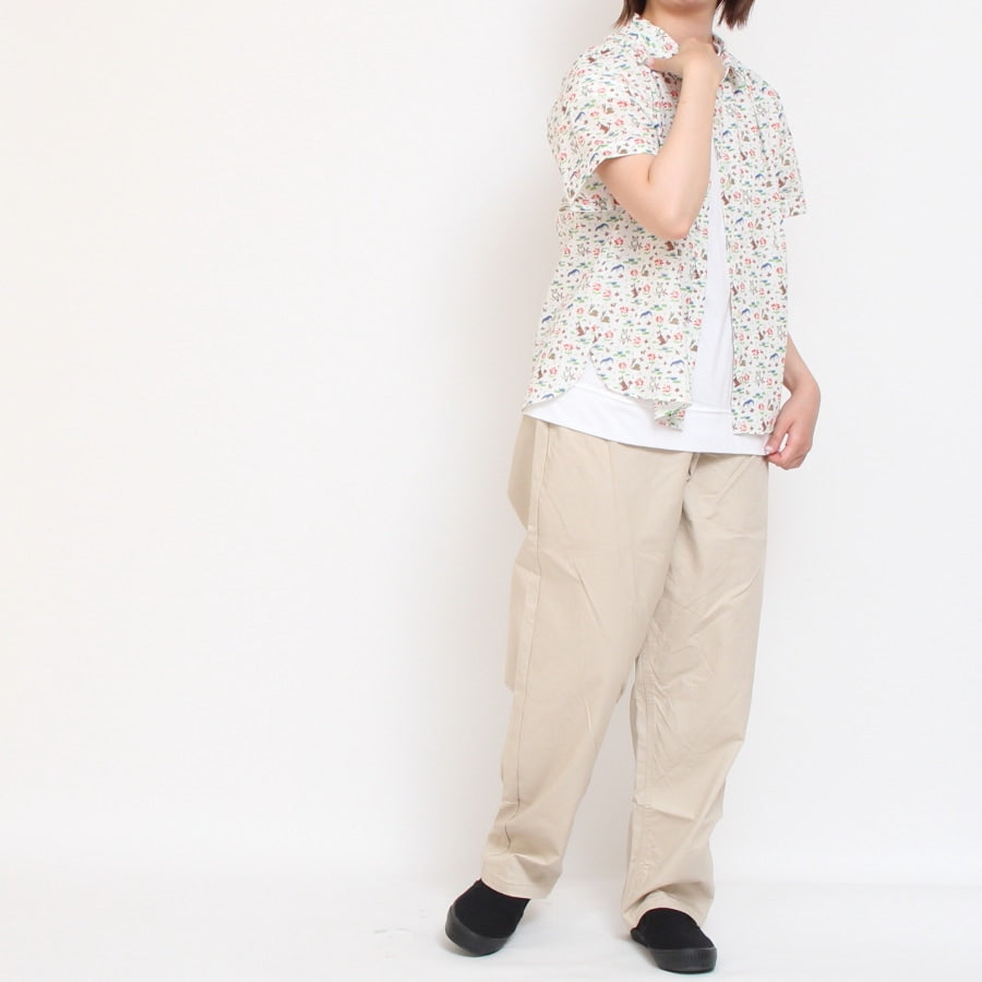 【20%OFF】【WHITEのみ ラスト1点】HOKKOH LIBERTY 比翼ギャザーシャツ(2506)