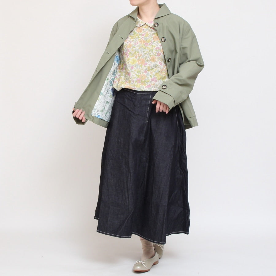 【30%OFF】【NAVYのみ 残り僅か】裏リバティショールカラージャケット(2502)