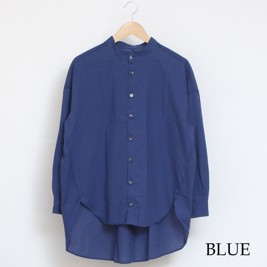 【30%OFF】【BLUEのみ ラスト1点】NARUふんわりローンスミスシャツ