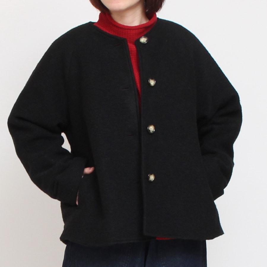 【再値下げ】【BLACKのみ 残り僅か】裏リバティVネックジャケット