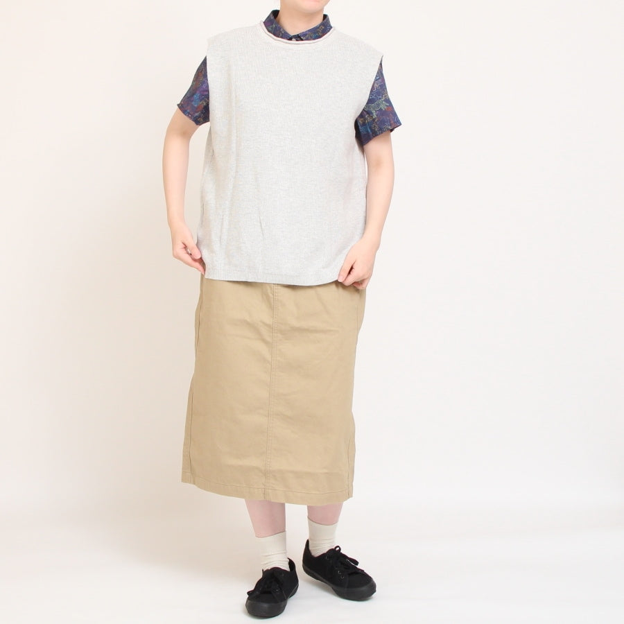 【30%OFF】【IVORYラスト1点】Mao medeソフトコットン2WAYベスト2508
