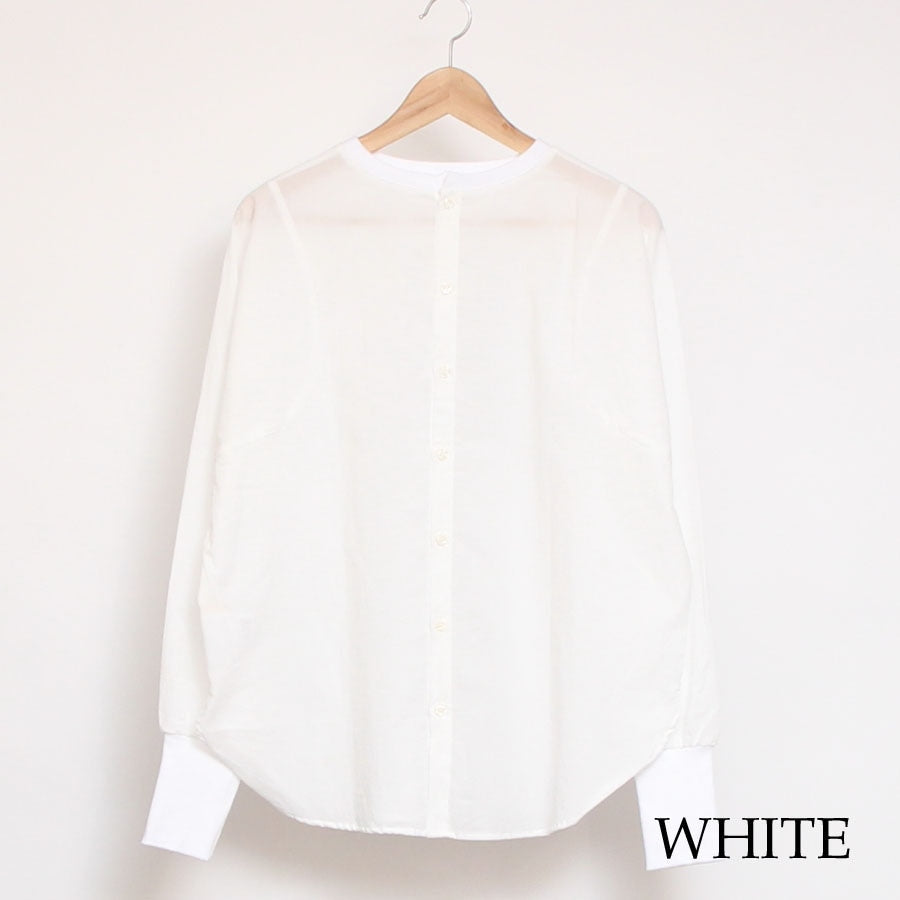【30%OFF】【WHITE ラスト1点】NARUミルドシャツ24SS