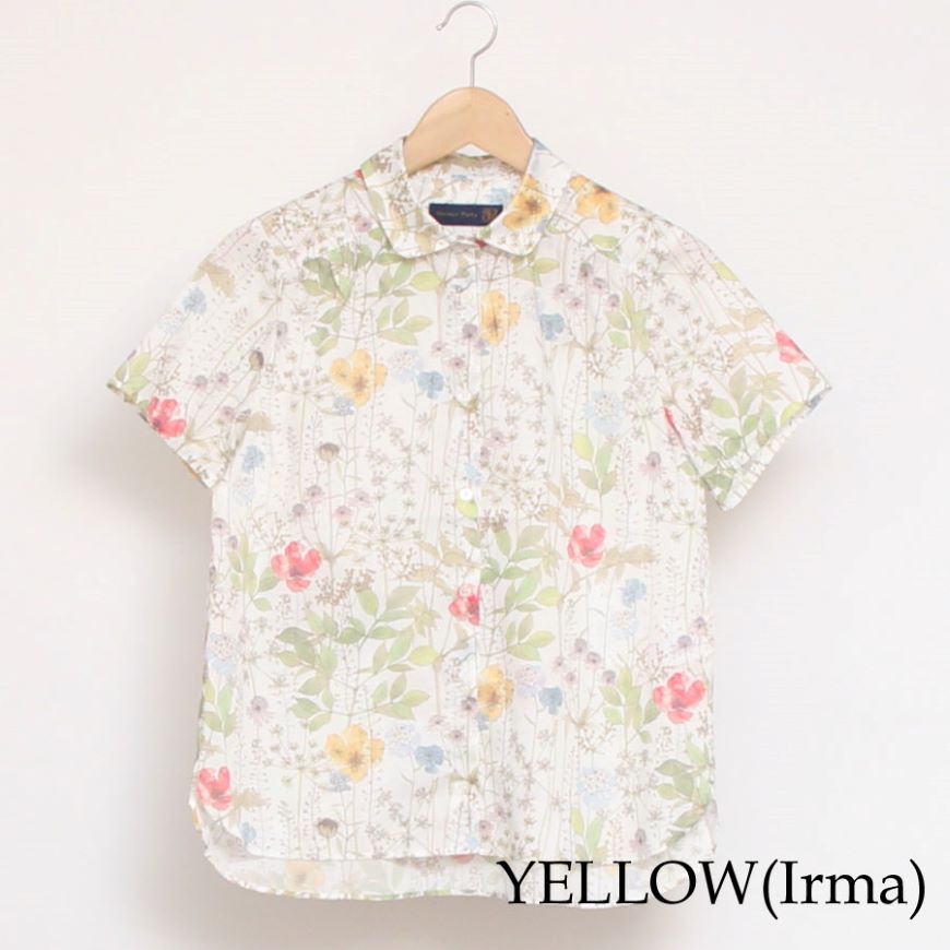 【20%OFF】【サイズ2のみ ラスト1点ずつ】リバティ半袖レギュラーシャツ(2408)