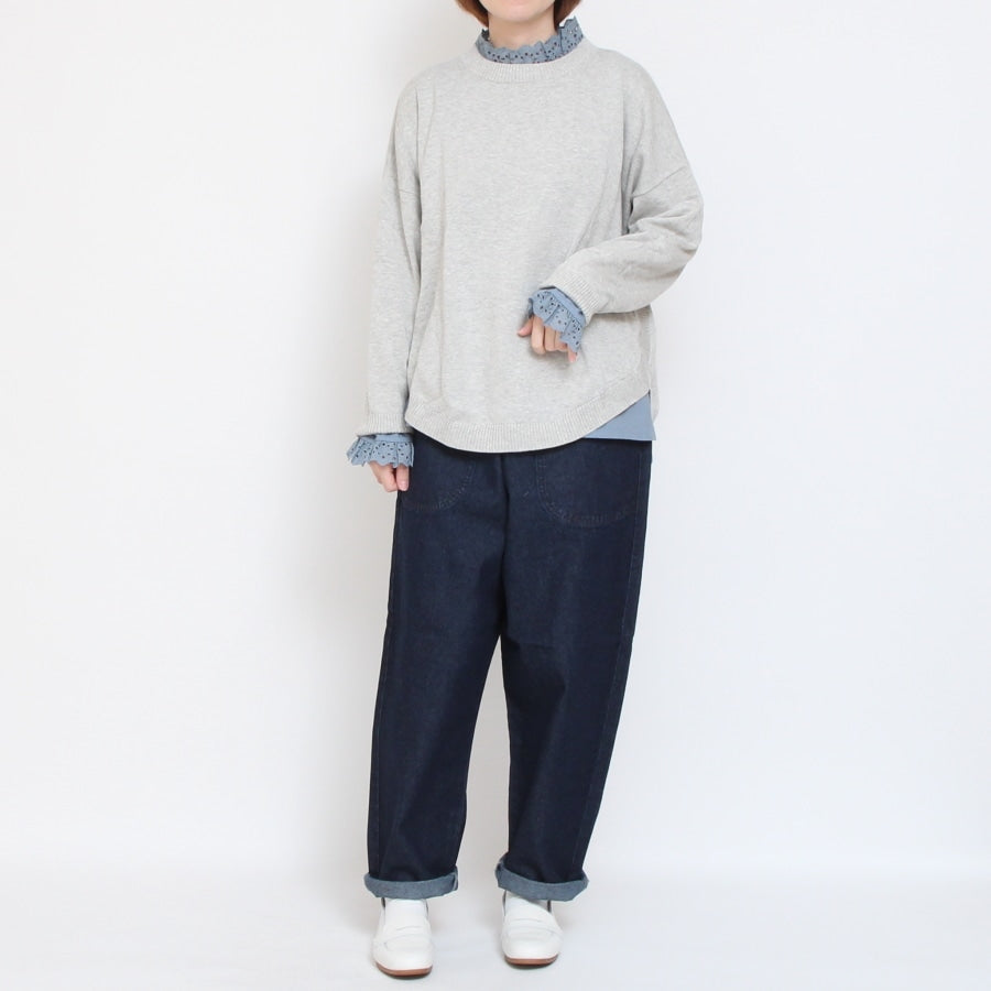 kelenレースフリルデザインプルオーバー