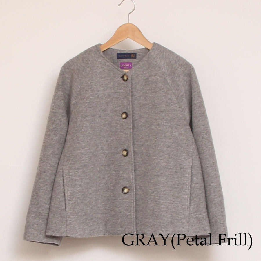 【再値下げ】【BLACKのみ 残り僅か】裏リバティVネックジャケット