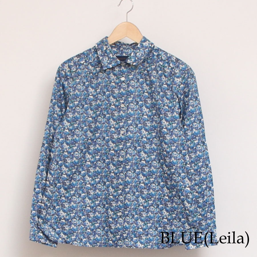 【KHAKI・BLUE サイズ2のみ ラスト1点ずつ】リバティ長袖レギュラーシャツ(2501)