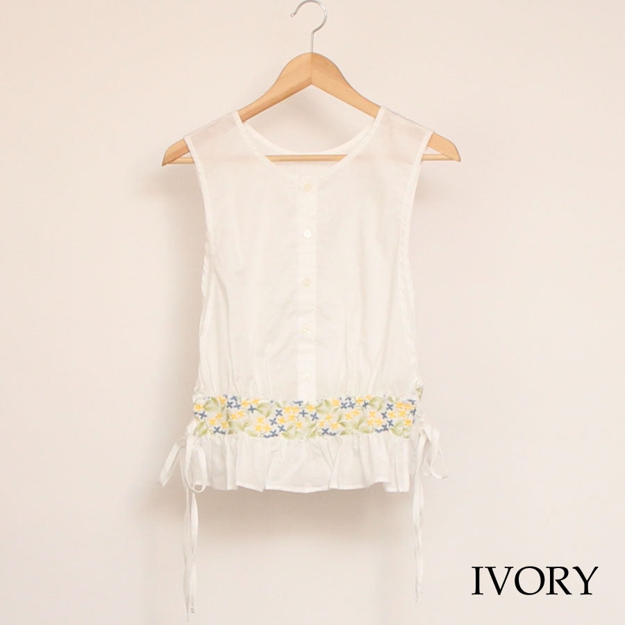 【30%OFF】NARUフラワー刺繍2WAYベスト