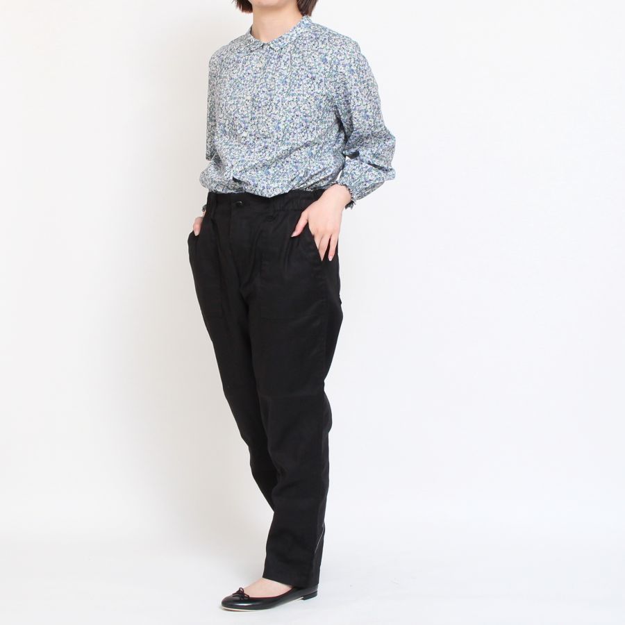 【20%OFF】【YELLOWのみ ラスト1点】HOKKOH LIBERTY ミニカラー袖シャーリングSH2505