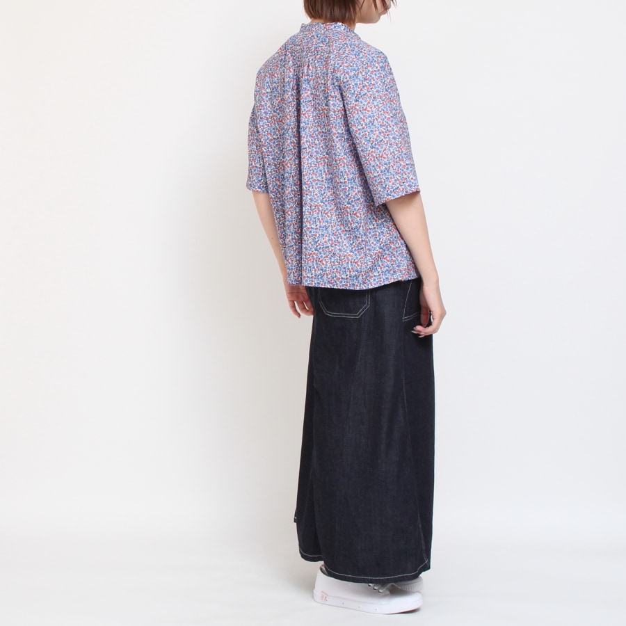 【20%OFF】【YELLOW・REDのみ ラスト1点】HOKKOH LIBERTY フロントフリルシャツ(2506)