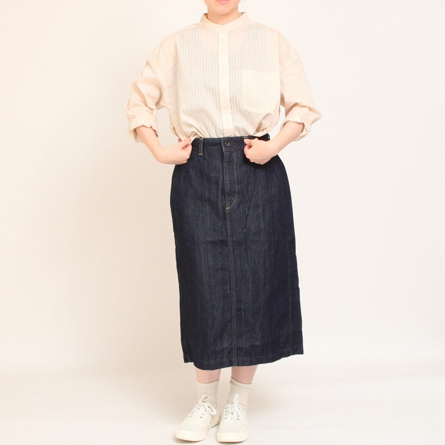 【20%OFF】【RED・BLACKラスト1点ずつ】Pont de Chalons バンドカラー刺繍釦シャツ