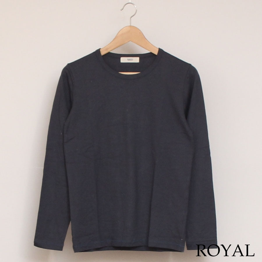 【GRAY・ROYALラスト1点ずつ】NARU無地長袖ロングTシャツ