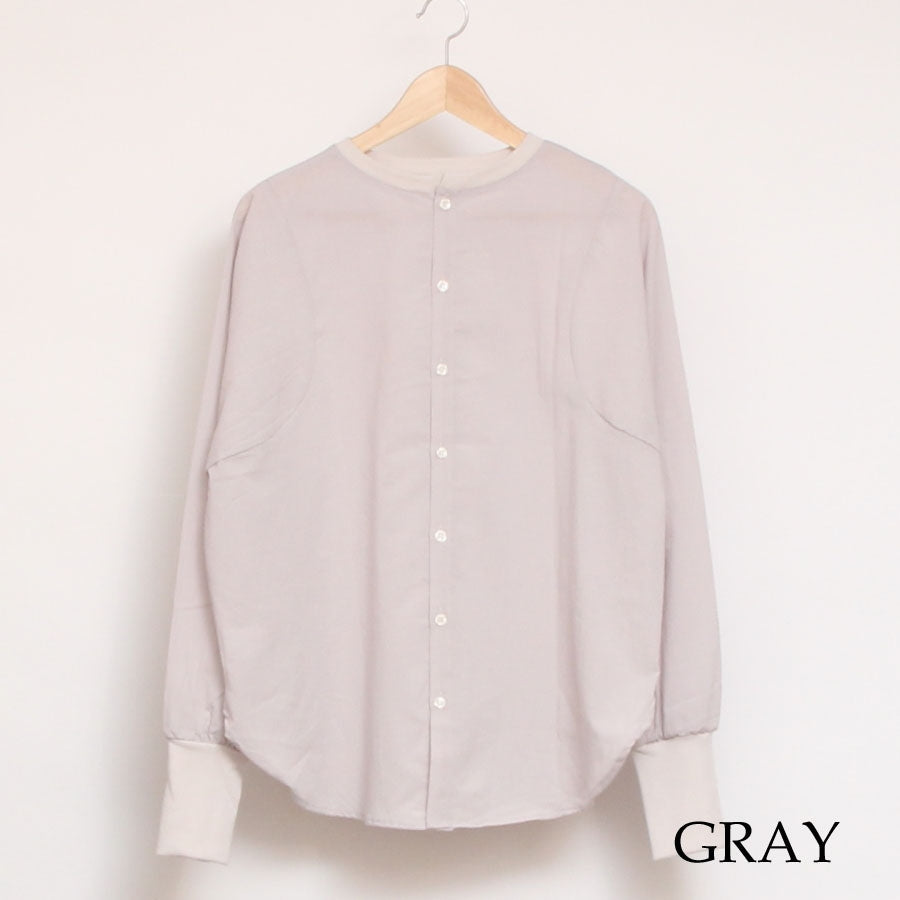 【30%OFF】【WHITE ラスト1点】NARUミルドシャツ24SS