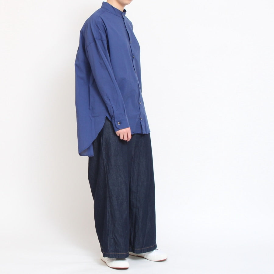 【30%OFF】【BLUEのみ ラスト1点】NARUふんわりローンスミスシャツ