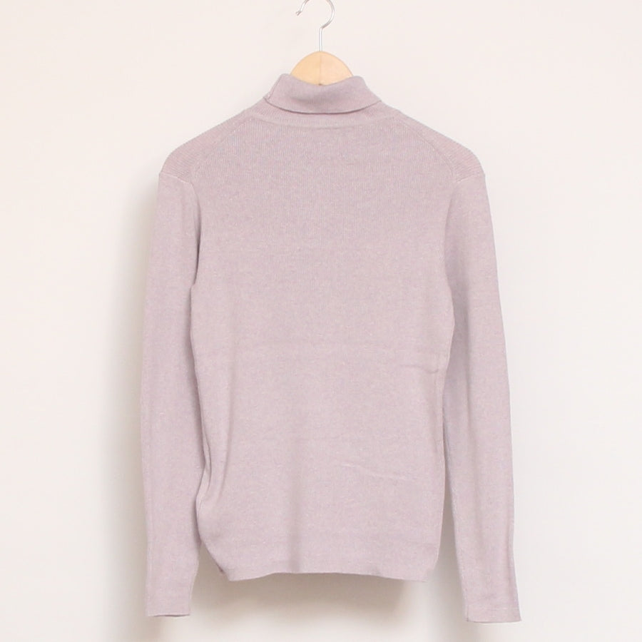 【20%OFF】【BLACKのみ ラスト1点】sosottoリブタートルプルオーバー42453714