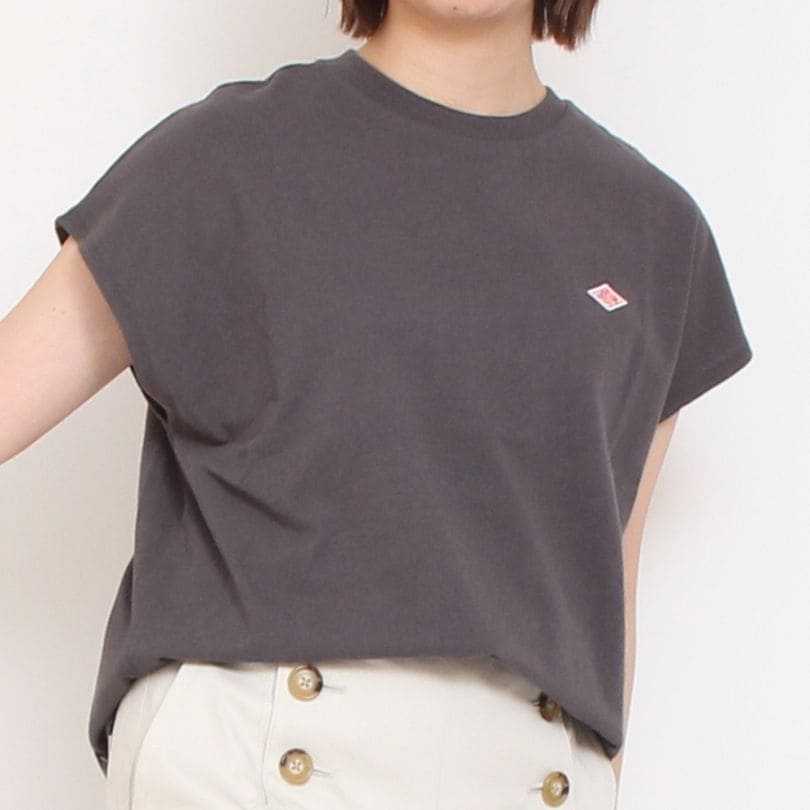 【WHITEのみ 残り僅か】DANTON フレンチスリーブTシャツ