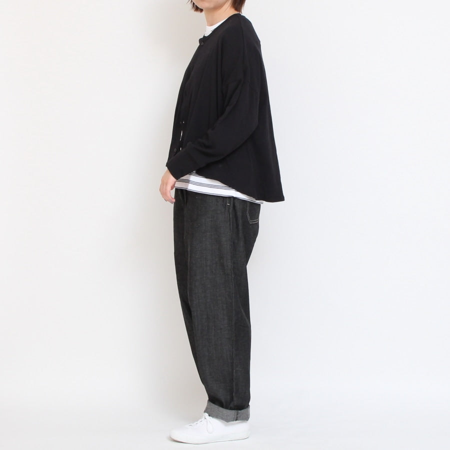 NARU ガーゼフライス ショートカーディガン