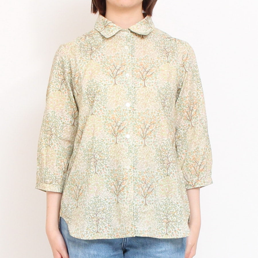 【20%OFF】【残り僅か】HOKKOH 7分袖レギュラーシャツ(2506)