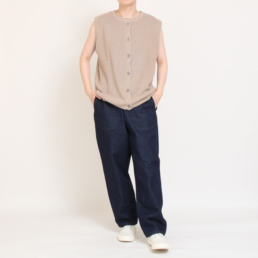 【30%OFF】【IVORYラスト1点】Mao medeソフトコットン2WAYベスト2508