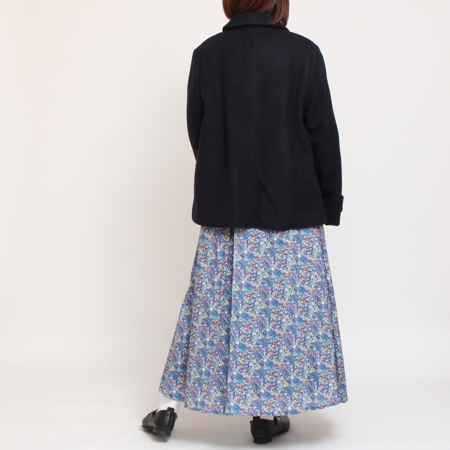 【20%OFF】【BLACKのみ ラスト1点】裏リバティショールカラージャケット(2410)