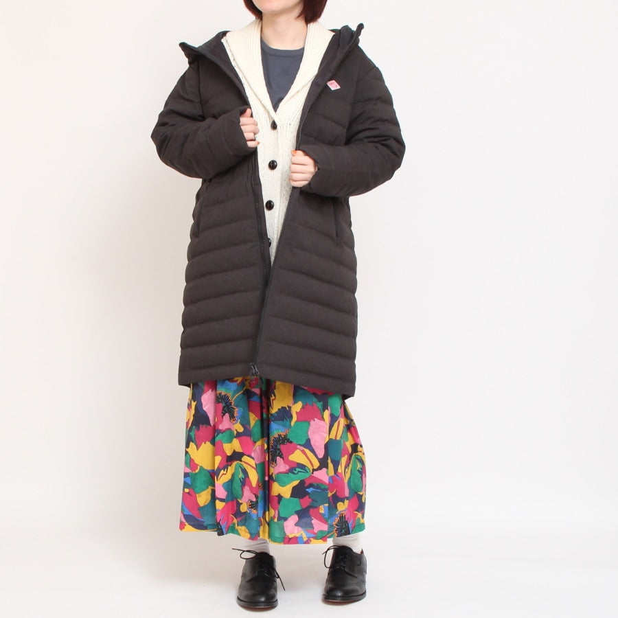 【CHARCOAL GRAYのみ】DANTONウールライクミドルダウンコート24