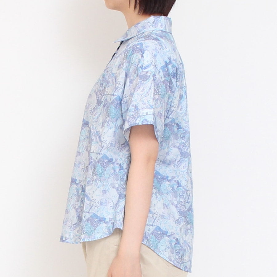 【30%OFF】【SAXのみ ラスト1点】LIBERTYロールアップ半袖シャツ(2506)