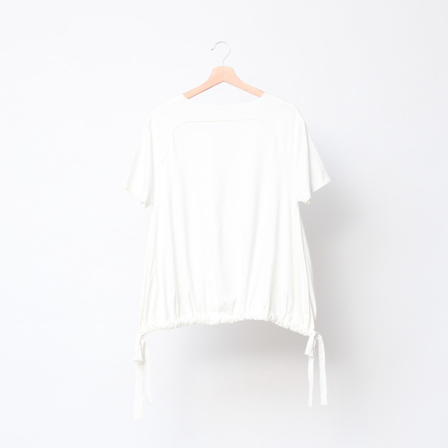 【70%OFF】【WHITEのみラスト1点】Kelenワイド裾ギャザープルオーバー