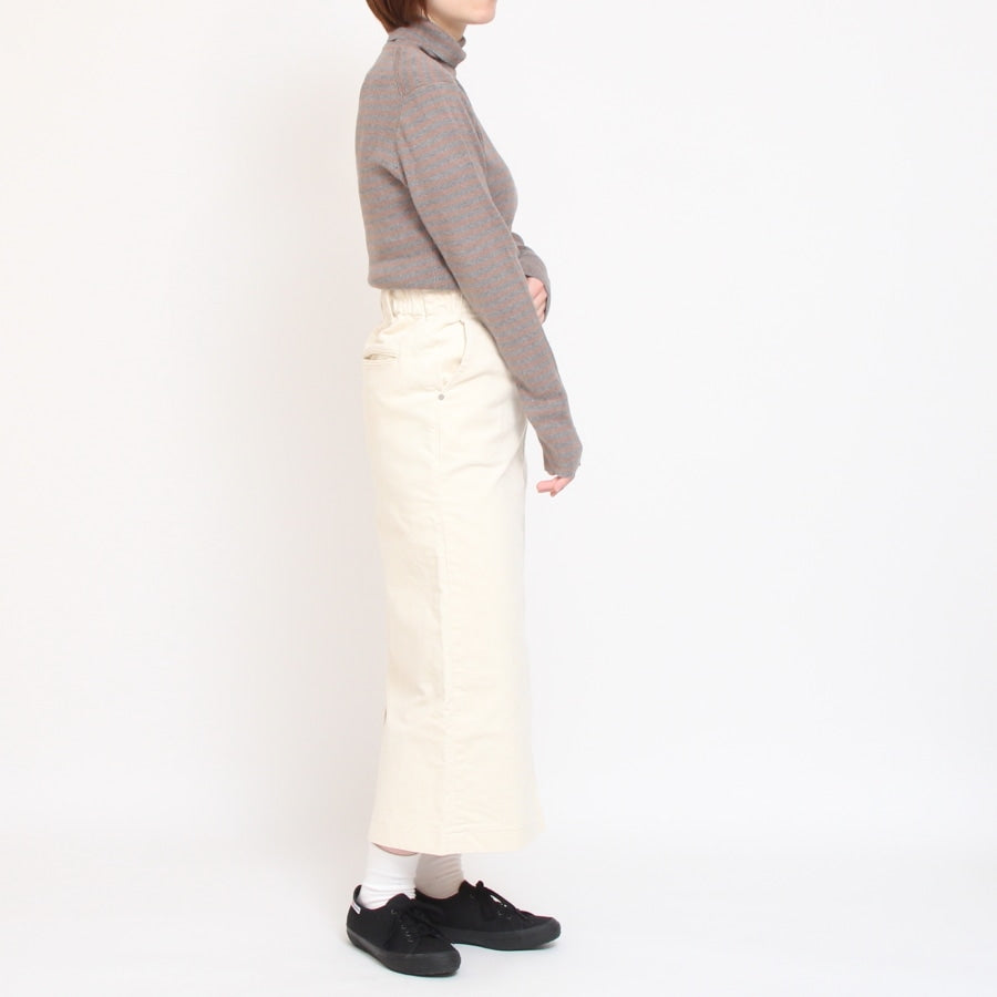 【30%OFF】【IVORY・WINEのみ ラスト1点ずつ】D.M.Gコーデュロイタイトスカート