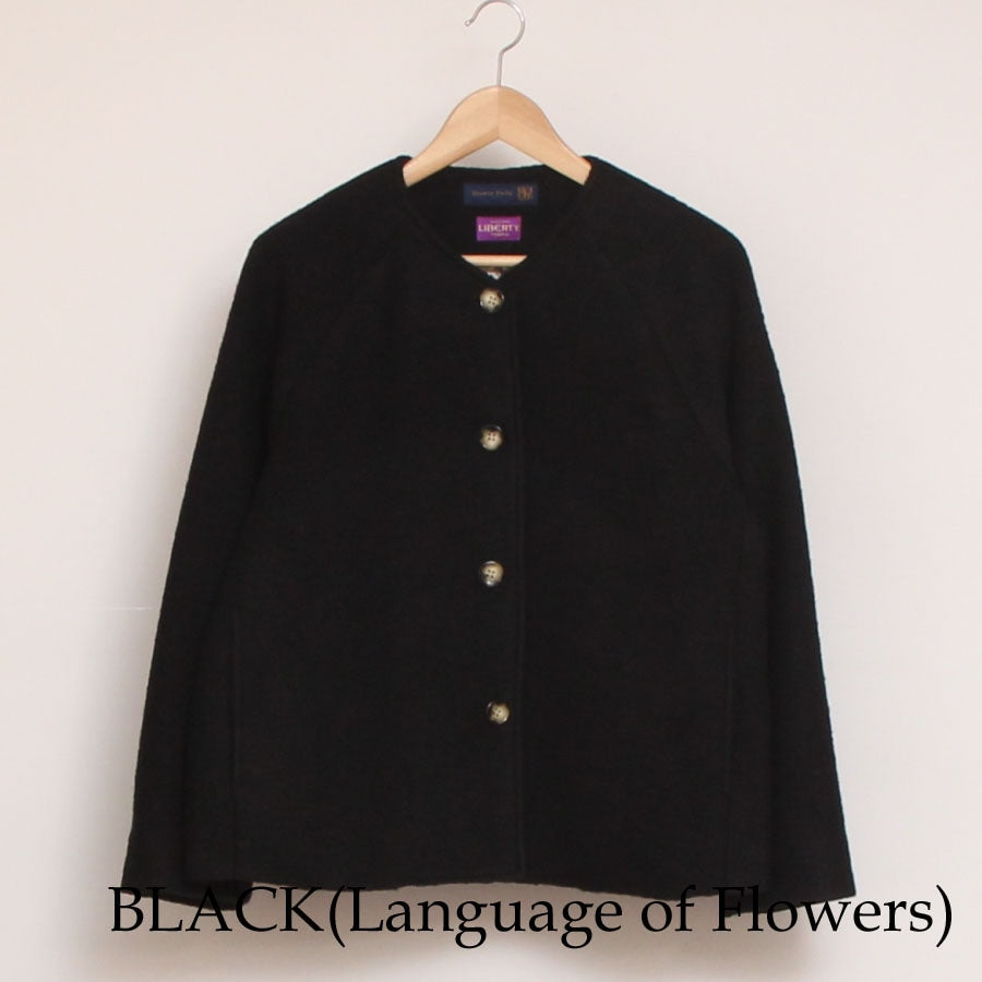 【再値下げ】【BLACKのみ 残り僅か】裏リバティVネックジャケット