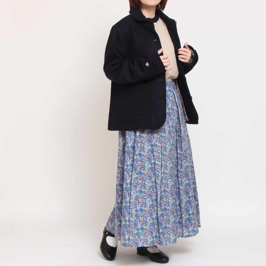 【20%OFF】【BLACKのみ ラスト1点】裏リバティショールカラージャケット(2410)