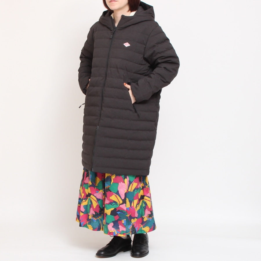 【CHARCOAL GRAYのみ】DANTONウールライクミドルダウンコート24