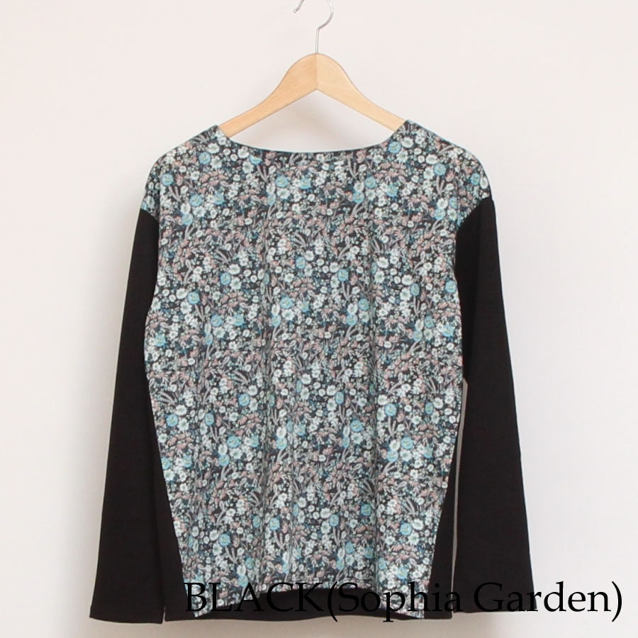 【20%OFF】【BEIGE・GRAYのみ ラスト1点ずつ】LIBERTY MIXボートネックプルオーバー67042