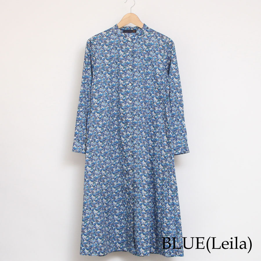 【20%OFF】【BLUEのみ 残り僅か】リバティバンドカラーフレアワンピース(2501)