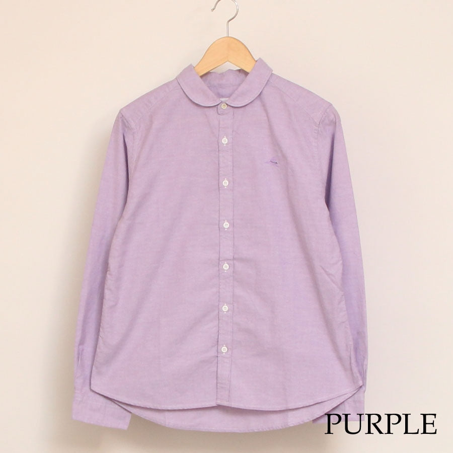 【30%OFF】【PURPLE・GRAYのみ ラスト1点ずつ】to touchオックス刺繍シャツ