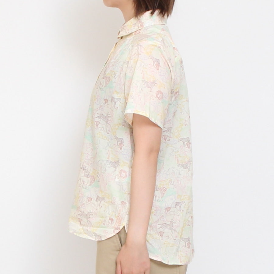 【20%OFF】【GREEN・NAVYラスト1点ずつ】リバティ半袖レギュラーシャツ(2507)