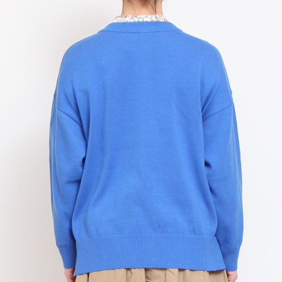 【30%OFF】【BLUE・BEIGE ラスト1点ずつ】NARU2WAYニットカーディガン(2401)