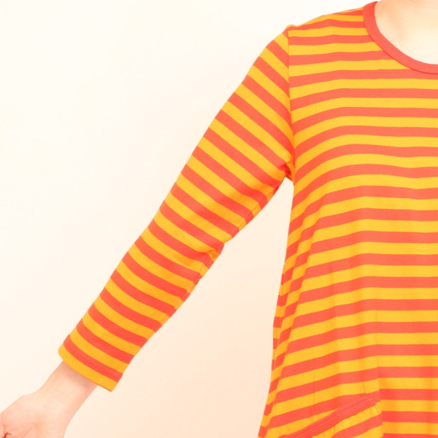 【50%OFF】【ラスト1点】marimekko 7分袖ワンピース TIIA2016SS 43142