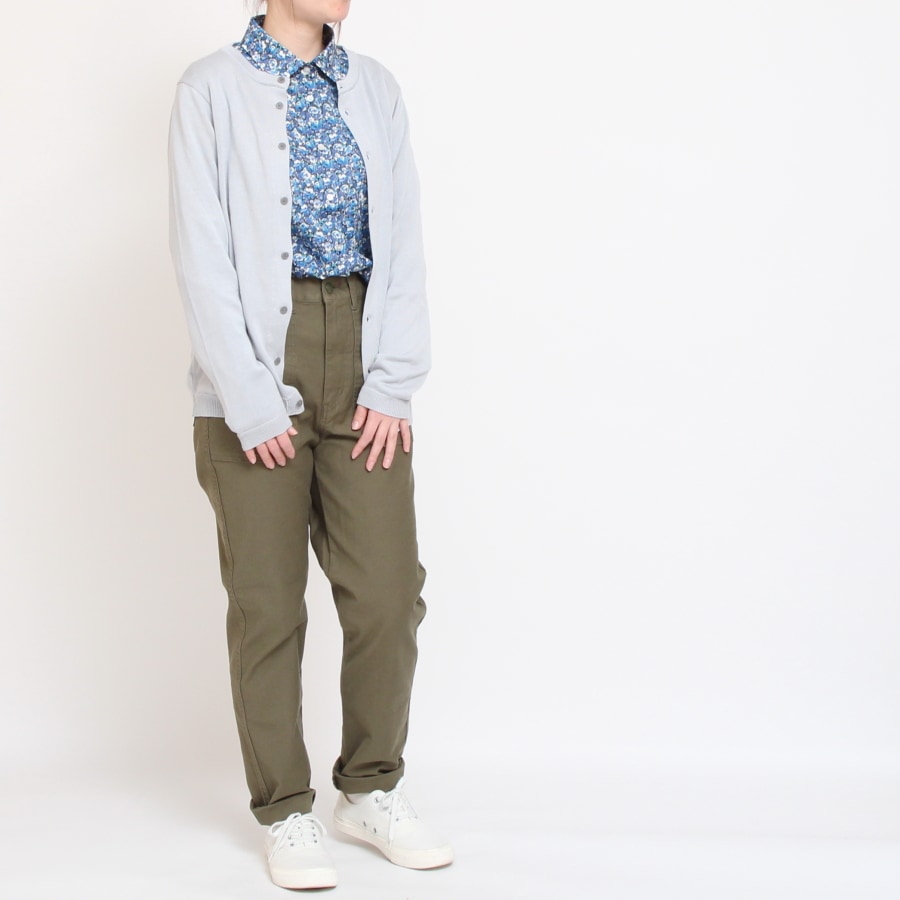 【KHAKI・BLUE サイズ2のみ ラスト1点ずつ】リバティ長袖レギュラーシャツ(2501)