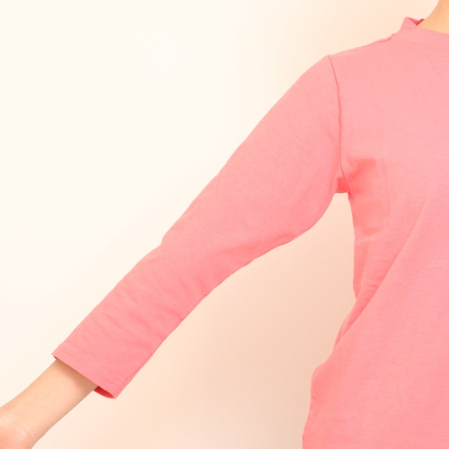 【BLACKのみ】Lim home7分袖ハイネックTシャツ